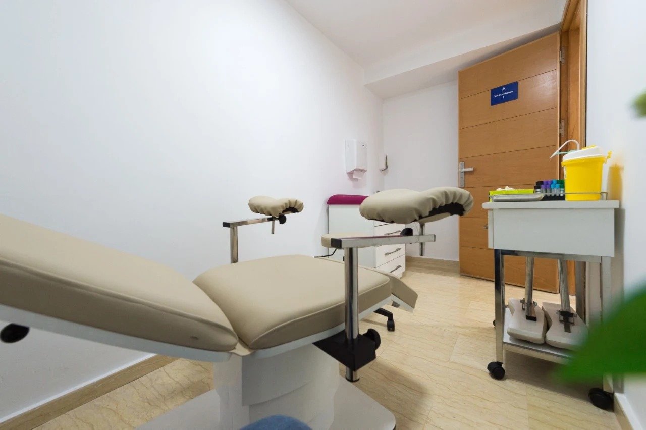 Salle de prélèvement du laboratoire